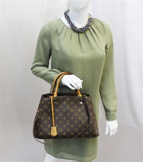 louis vuitton montaigne mm canvas shoulder hand bag monogram|louis Vuitton Monogram bag.